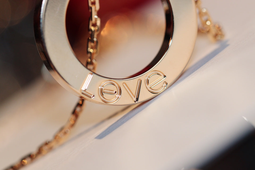 Eterna Jewels: LIEBESKETTE 16MM 6 DIAMANTEN ROSÉGOLD