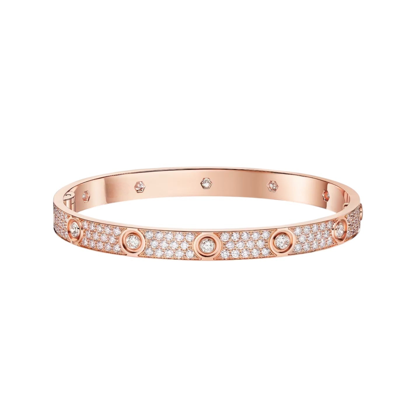 [Eterna Jewels]LOVE BRACELET 6.1MM DIAMOND-PAVED 10 BIG DIAMONDS