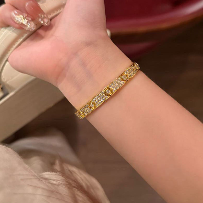 [Eterna Jewels]LOVE BRACELET 6.1MM DIAMOND-PAVED 10 BIG DIAMONDS