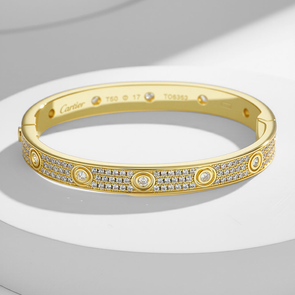 [Eterna Jewels]LOVE BRACELET 6.1MM DIAMOND-PAVED 10 BIG DIAMONDS