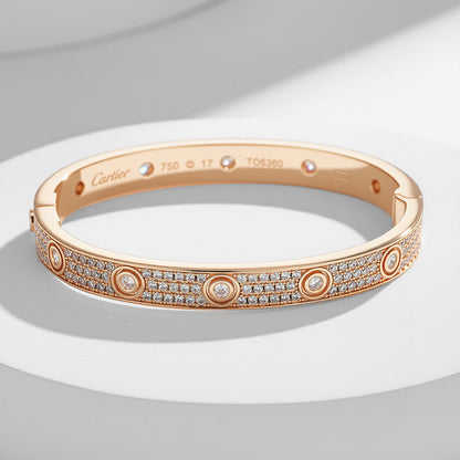 [Eterna Jewels]LOVE BRACELET 6.1MM DIAMOND-PAVED 10 BIG DIAMONDS
