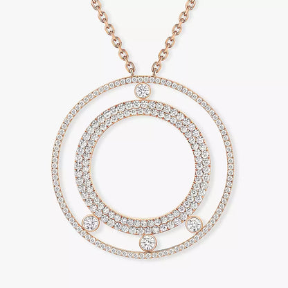 [Eterna Jewels]Move Romane Long Pave_-Set Diamond Necklace